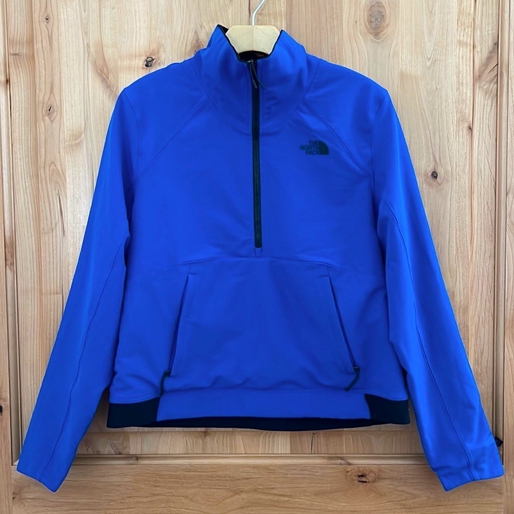 The North Face Women’s Shelbe Raschel Reversible Pullover, Blue/Black, Medium